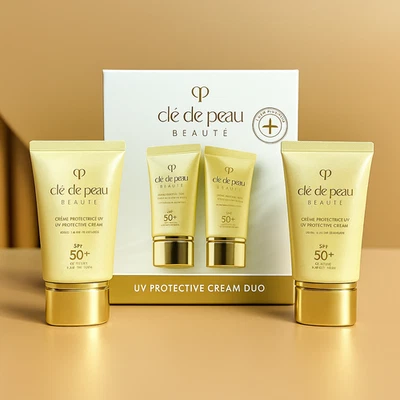 CLÉ DE PEAU BEAUTÉ Cle De Peau Beaute UV Protective Cream SPF 50+ 1.8oz / 50ml (Pack of 2) – New