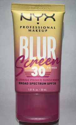 NYX Professional Makeup Blur Screen SPF30 Blurring Makeup Primer 30ml NEW Sealed - Image 1 of 4