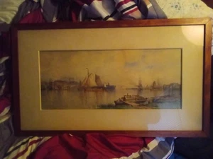 Listed Hudson River School Artist Samuel Colman (1832-1920) Signed Watercolor - Picture 1 of 20