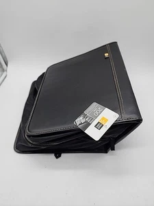 CASE LOGIC 200 DVD Black Zipper 92 Full Cover Art w/ Handle *DAMAGED* *READ* - Afbeelding 1 van 23