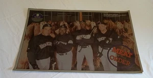 Vintage MLB Colorado Rockies Opening Season Meat Of Order Tin Poster 15x23 - Picture 1 of 7