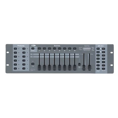 Showtec SM-8/2 Controller, 12 x 16 DMX-Kanäle (ACHTUNG: 19" ohne schwarzen PVC-R - Bild 1 von 3