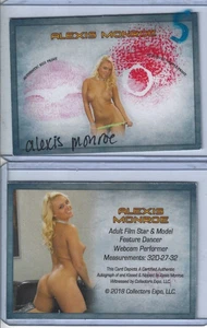 Tarjeta coleccionable firmada y besada Alexis Monroe Collectors Expo modelo #6 - Imagen 1 de 1