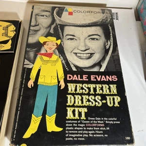 Colorforms Dale Evans Vintage 1959 Western Dress Up Kit Set All Complete - Picture 1 of 8