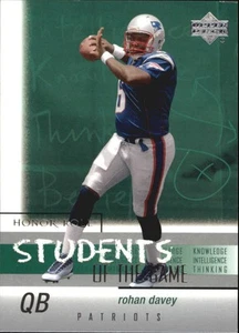 2002 Upper Deck Honor Roll Students of the Game #SGQ8 Rohan Davey - FB - Picture 1 of 2