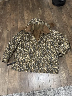 COLUMBIA SPORTSWEAR 4XL 3 IN 1 CAMO HUNTING JACKET COAT DELTA  MARSH 1995 - Image 1 of 4