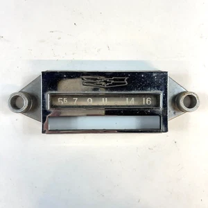 1958 Chevy AM Push Button Radio Face Bezel Chrome Escutcheon OEM GM 7270399 - Picture 1 of 6