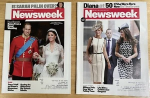Newsweek 2 Issues 5/9/11 & 7/4/11 -Royal Wedding & Diana at 50 -if she were here - Picture 1 of 5