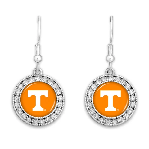 47282 Tennessee Volunteers Crystal Circle Logo Kenzie Earrings Cover