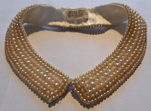 Vintage handgefertigte Perlenkette Halsband 14" von Baare & Beards, Inc. Japan - Bild 1 von 5
