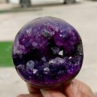 181G Natural Uruguayan Amethyst Quartz Crystal Open Smile Ball Therapy