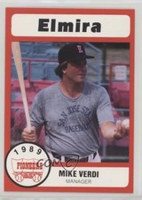 1989 Bill Pucko Elmira Pioneers Mike Verdi #22