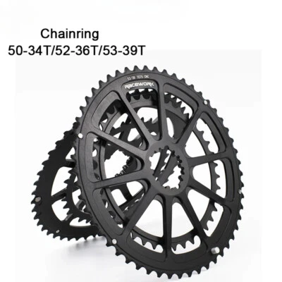 Plato plegable de bicicleta de carretera 50-34T 52-36T 53-39T rueda dentada 9-12 velocidades Foto 1 de 4