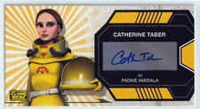 2009 Star Wars Clone Wars Widevision Catherine Taber as Padme Amidala Auto Card