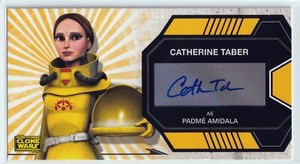 2009 Star Wars Clone Wars Widevision Catherine Taber as Padme Amidala Auto Card