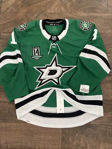 NWT Authentic Dallas Stars Max Domi MiC Jamie Benn 1000 Games Patch Jersey 56 Cover