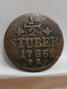 1/2 STUBER 1785 PR DUCHE DE JULIERS-BERG ALLEMAGNE / GERMANY - Picture 1 of 3
