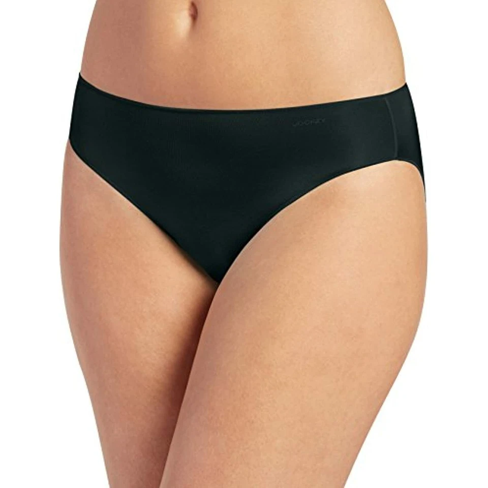 Jockey 275611 Women's Underwear No Panty Line Promise Tactel Bikini, Black, 6 - Image 1 of 1