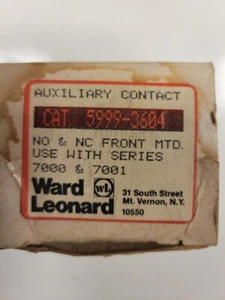 New Ward Leonard Joslyn Clark 5999-3604 Auxillary Contact Kit NO NC SERIES 7000 - Picture 1 of 3