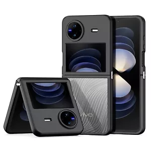 For VIVO X Flip Phone Case TPUPC Dull Polish Clear Back Cover Will Not Turn Yell - Picture 1 of 10