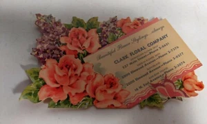 Vintage Werbekarte Clark Floral Company - Bild 1 von 2
