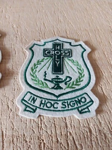 Vintage Holy Cross Collegiate Football Patch Used Saskatoon Saskatchewan - Picture 1 of 2