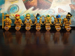 Lego 10th Ninjago anniversary minifigures (zane,nya,cole,wu,lloyd,jay,kai) - Picture 1 of 2