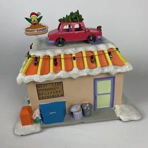 2003 The Simpsons Christmas Hawthorne Village Krusty Burger With Car COA *READ - Picture 1 of 18