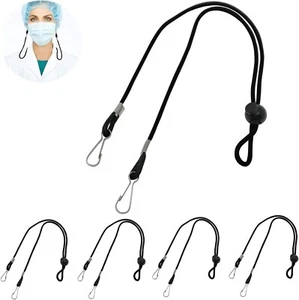 5PC Adjustable Mask Lanyard Extender Strap Neck Ear Savers Holder Rope A2 - Picture 1 of 7