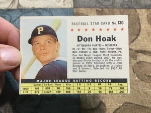 1961 Post #130 Don Hoak Pirates Company EX/NM - Bild 1 von 2