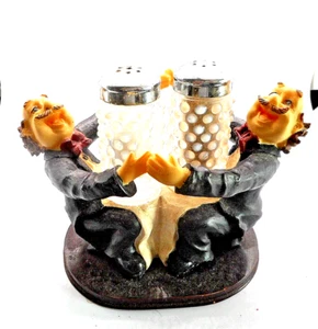 "Dinner is Served" By Happy Waiters Salt and Pepper Shakers (J) - Picture 1 of 5