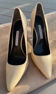 Charles David Size 8 B  Leather Pumps  Heels  Made in Italy Tan - Picture 1 of 5