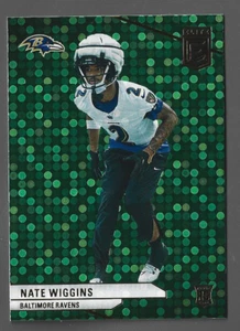 2024 Donruss Elite Nate Wiggins RC #157 Green Disco RAVENS - Picture 1 of 2