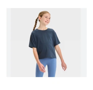Mädchen Boxy T-Shirt blau - All in Motion XL 14 - Bild 1 von 1