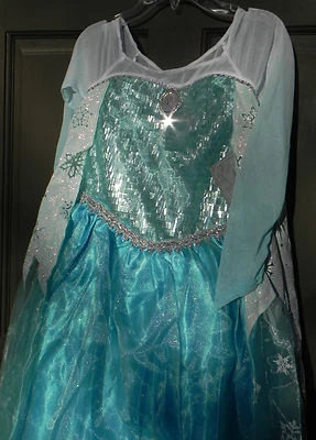 Disney Store Frozen Princess Elsa Costume Dress Size 9/10 - Image 1 of 2