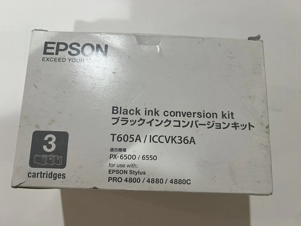Epson Black Ink Conversion Kit for Stylus Pro 4800 P/n T605a / Iccvk36a