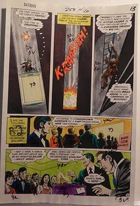 BATMAN #259 WORLD'S FINEST VOL.1 COLOR ORIGINAL PRODUCTION ART PG.12 - Picture 1 of 1