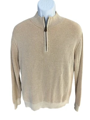 Preswick & Moore Hombre M 1/4 Cremallera Punto Acanalado Suéter Foto 1 de 4