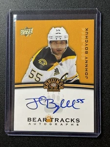 2023-24 Upper Deck Bruins Centennial Bear Tracks Auto Johnny Boychuk - Picture 1 of 2