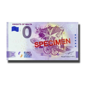 0 Euro Souvenir Banknote Knights of Malta SPECIMEN Malta FEAT 2022-1 - Bild 1 von 3