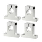 4PCS SK16 Linear Motion Rail Clamping Rod Rail Guide Support 16mm Dia Shaft