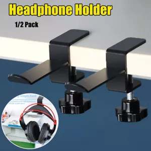 1/2X Gaming Headphone Hanger Display Stand Holder Hook Under Desk Headset Mount - Picture 1 of 15