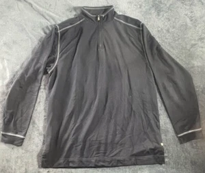 Tommy Bahama Black Pullover Quarter Zip Men’s Size Medium - Picture 1 of 8