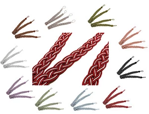 Pair of Braided Tiebacks Window Rope Curtains Tie Back Holdbacks Curtain & Voile - Picture 1 of 21