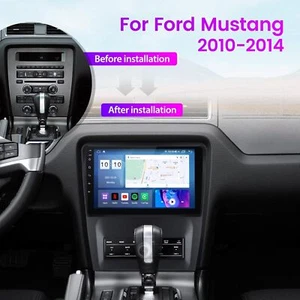 APPLE CARPLAY FOR FORD MUSTANG 2010-2014 ANDROID 12 CAR STEREO RADIO GPS 2+32GB - Picture 1 of 12