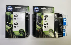 Cartuchos de tinta HP 60 2pk - Negro - Lote de 2 caducados 01/2017 + 08/2016 Lote de 2 - Imagen 1 de 11
