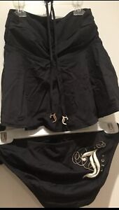 NWT Juicy Two-piece Tankini Swimsuit In Black, Size P