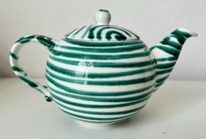 Gmundner Keramik grün Geflammt Teekanne 18 cm GK1919 (REG) 05/25 - Bild 1 von 8