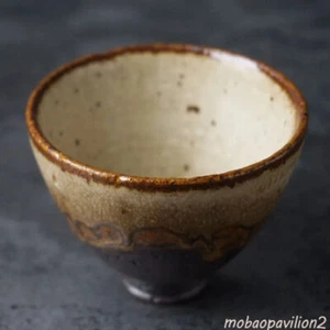 Vintage Coarse Pottery Tea Cup Retro Kiln Teacups Japanese Style Kung Fu - Picture 1 of 11