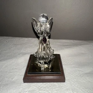 Glass Angel w/ Amethyst Stone February (Dacra Glass Co.) - Picture 1 of 4